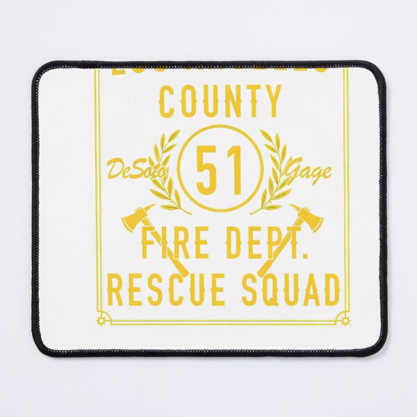 Item preview, County Fire Rescue Squad Vintage Lettering designed and sold by TokyoAyashi.