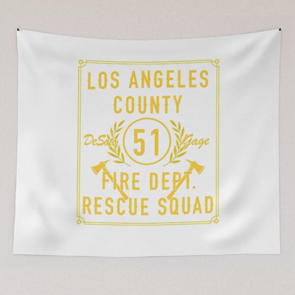 Item preview, County Fire Rescue Squad Vintage Lettering designed and sold by TokyoAyashi.