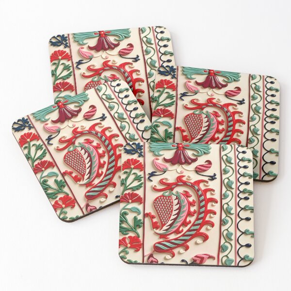 Item preview, Suzani Antique Floral Uzbekistan Embroidery designed and sold by Vicky Brago-Mitchell®.