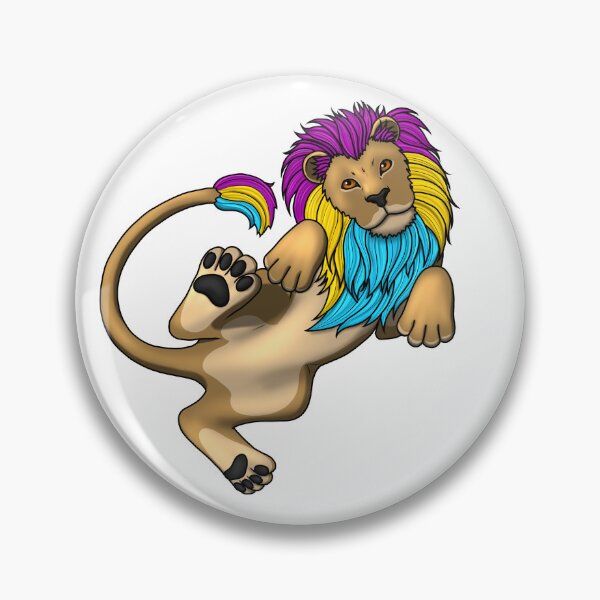 Item preview, Pride Lion: Pansexual designed and sold by StaticKlingShop.