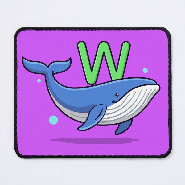 Item preview, Letter W For Whale Illustration designed and sold by BantulArt.