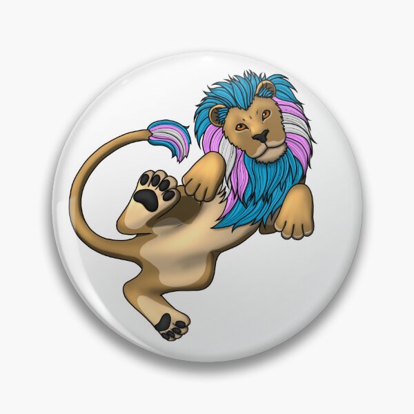 Item preview, Pride Lion: Trans designed and sold by StaticKlingShop.