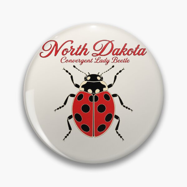 Item preview, North Dakota Convergent Lady Beetle Retro State Insect designed and sold by The-Drip-Studio.