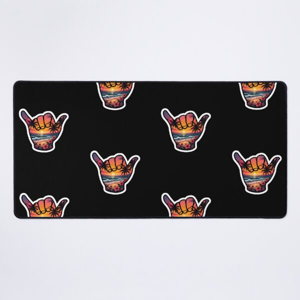 Item preview, Tropical Sunset Shaka Hawaiian Beach Hibiscus Paradise Sticker designed and sold by FestivityFinds.