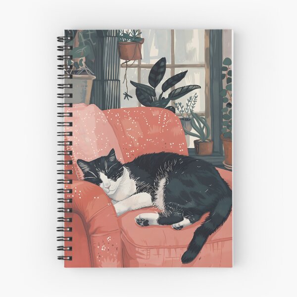 Item preview, Cozy Sleeping Tuxedo Cat Armchair Art designed and sold by arteresting-art.