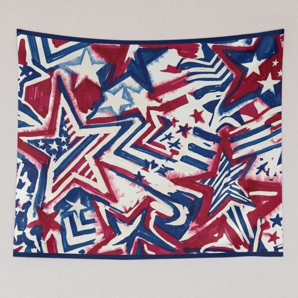 Item preview, Marker Stars and Stripes Scribbles designed and sold by LibertyForge-Co.