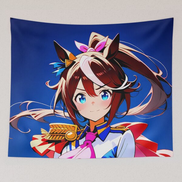 Item preview, Tokai Teio Uma Musume Pretty Derby Clean Blue Portrait designed and sold by 108Recordings.