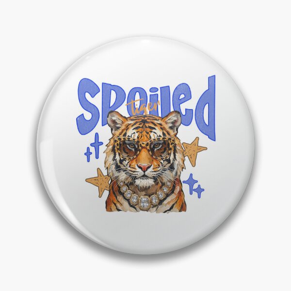 Item preview, Spoiled Tiger Diamond Chain Streetwear Impasto Art designed and sold by EvrmoodCo.