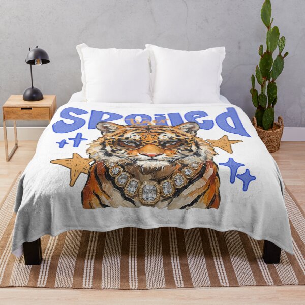 Item preview, Spoiled Tiger Diamond Chain Streetwear Impasto Art designed and sold by EvrmoodCo.