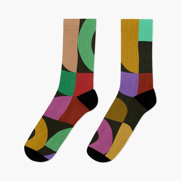 Item preview, Bauhaus Mid-Century Modern Mustard, Sage, And Black Pattern designed and sold by DEC02.