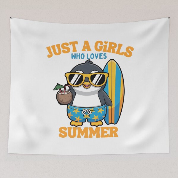 Item preview, Just A Girls Who Loves Summer designed and sold by thebest-2studio.
