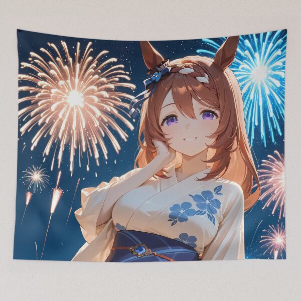Item preview, Super Creek Uma Musume Pretty Derby Fireworks Festival Night designed and sold by 108Recordings.