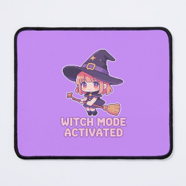 Item preview, Witch Mode Activated Cute Witch Pixel Art designed and sold by PotionPixelArt.