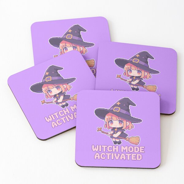 Item preview, Witch Mode Activated Cute Witch Pixel Art designed and sold by PotionPixelArt.