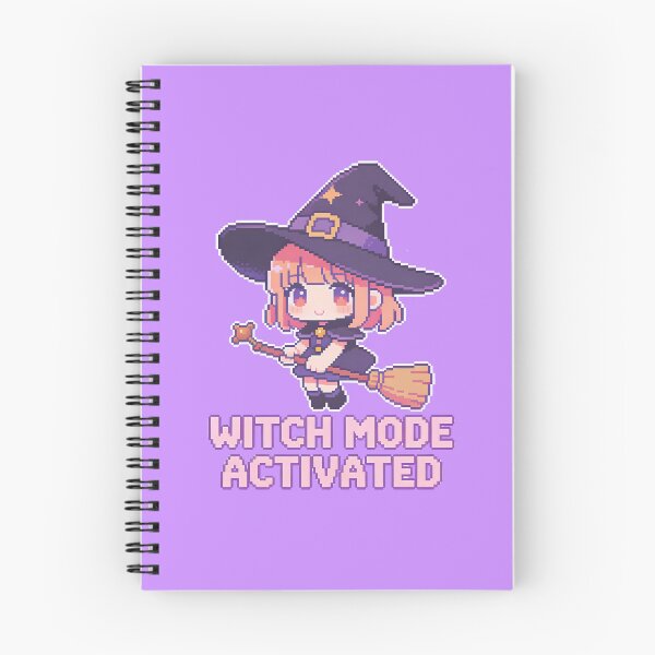Item preview, Witch Mode Activated Cute Witch Pixel Art designed and sold by PotionPixelArt.