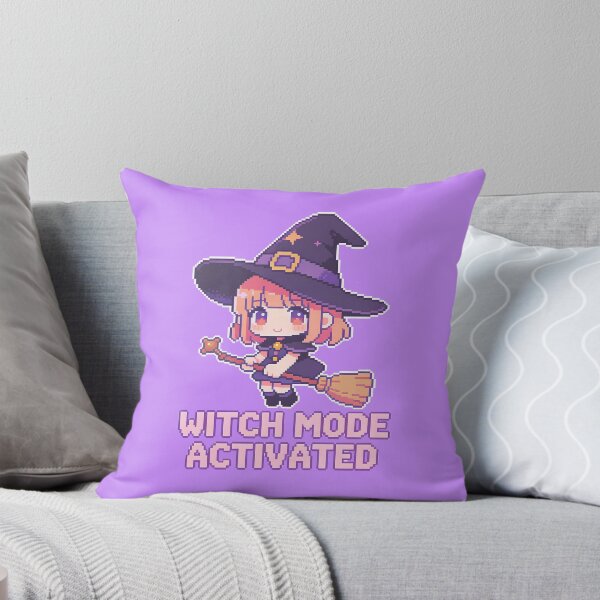 Item preview, Witch Mode Activated Cute Witch Pixel Art designed and sold by PotionPixelArt.