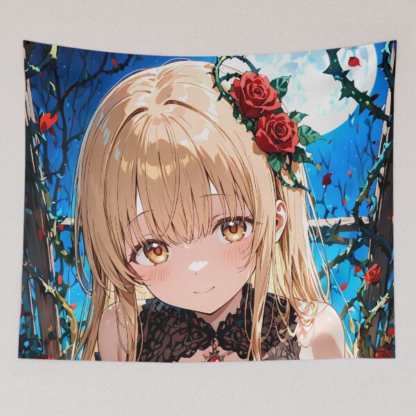 Item preview, Mahiru Shiina Angel Next Door Moon Rose Gothic Beauty designed and sold by 108Recordings.