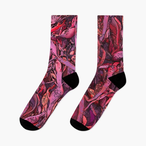 Item preview, Seaweed Abstract Purple and Pink designed and sold by Brightside-art.