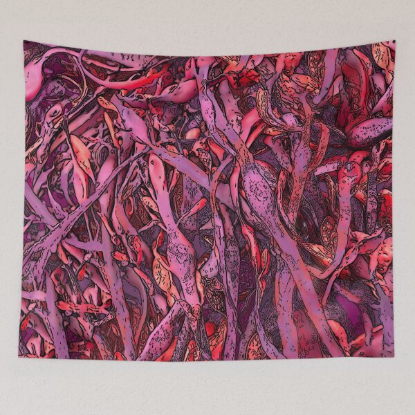 Item preview, Seaweed Abstract Purple and Pink designed and sold by Brightside-art.