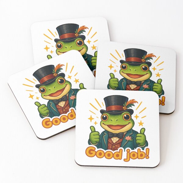 Item preview, Dapper Frog Good Job designed and sold by AtlantiqArt.