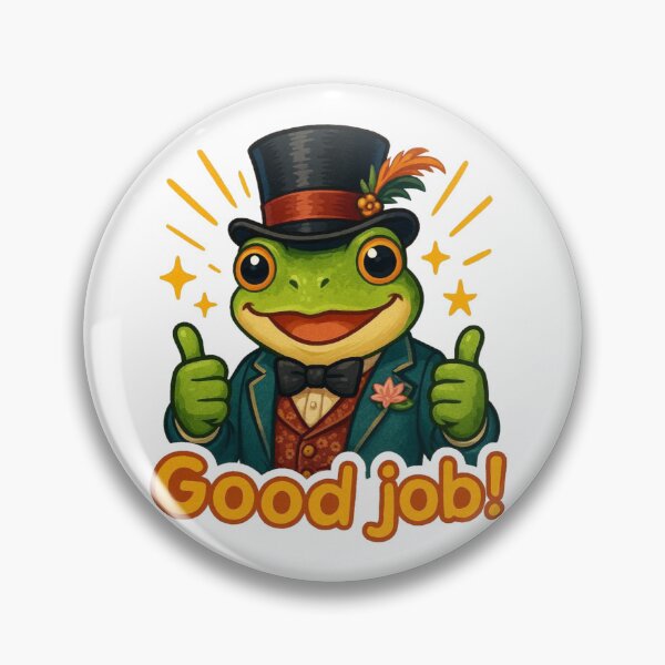 Item preview, Dapper Frog Good Job designed and sold by AtlantiqArt.