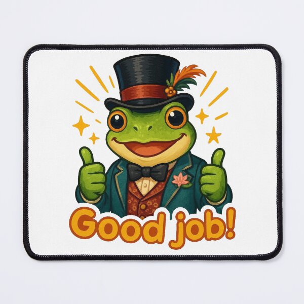Item preview, Dapper Frog Good Job designed and sold by AtlantiqArt.