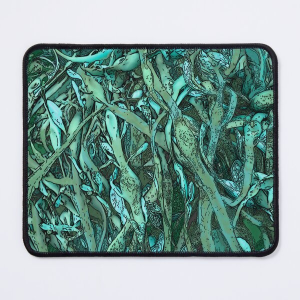Item preview, Seaweed Abstract Blue and Green designed and sold by Brightside-art.