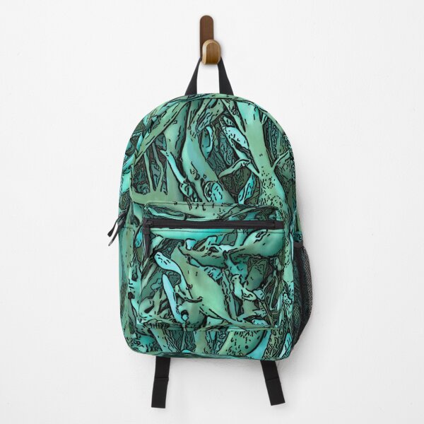Item preview, Seaweed Abstract Blue and Green designed and sold by Brightside-art.