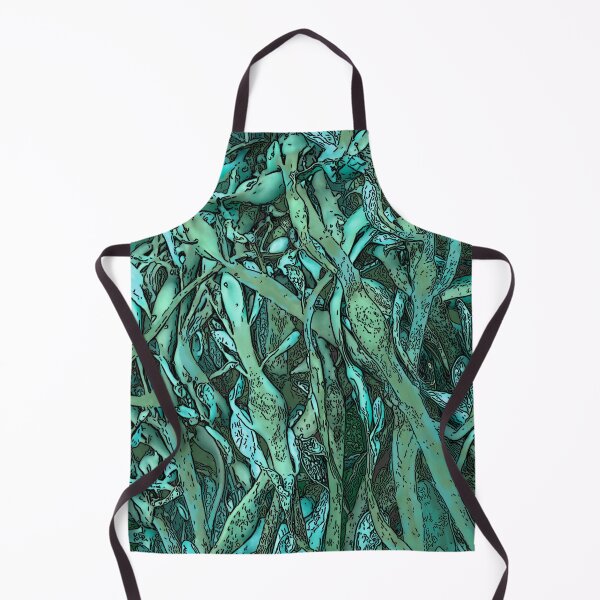 Item preview, Seaweed Abstract Blue and Green designed and sold by Brightside-art.