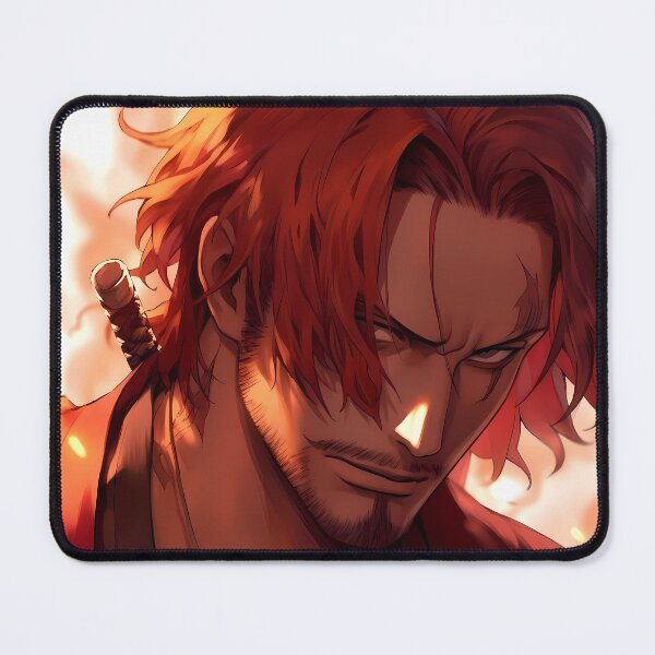 Item preview, Shanks One Piece Fiery Red Hair Captain Close Up designed and sold by SuperTeamCanada.