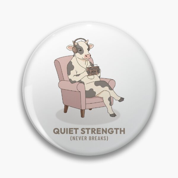 Item preview, Cozy Cow Listening to Music Vintage Aesthetic designed and sold by Cozy Vintage Animal.