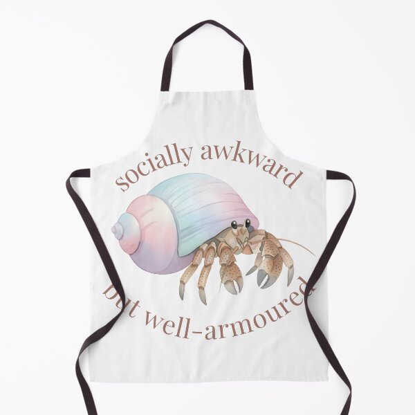 Item preview, Socially Awkward Hermit Crab Introvert Humour designed and sold by Starlett Designs.
