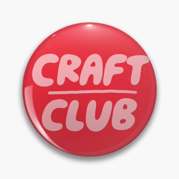 Item preview, Craft Club Badge (Red) designed and sold by yellowflowerhut.