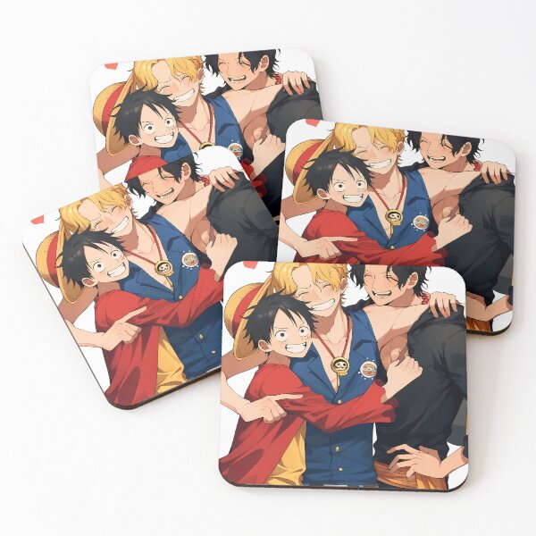 Item preview, Portgas D Ace One Piece Laughing Brothers Heart Scene designed and sold by SuperTeamCanada.
