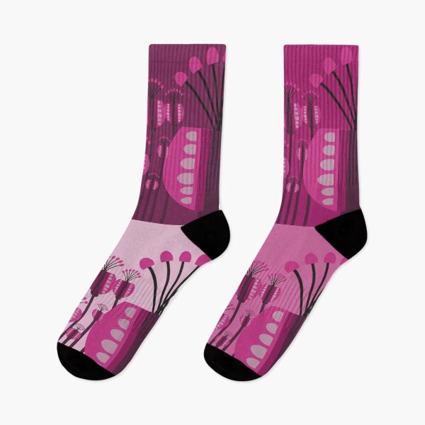 Item preview, Vibrant Geometric Floral Pattern in Fuchsia and Pink Hues designed and sold by PowerAntShop.