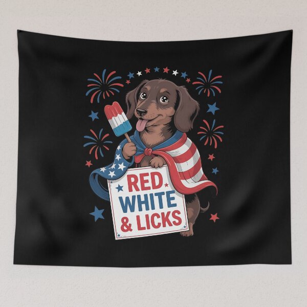 Item preview, 4th Of July Funny Dachshund designed and sold by MeanpersonaArt.