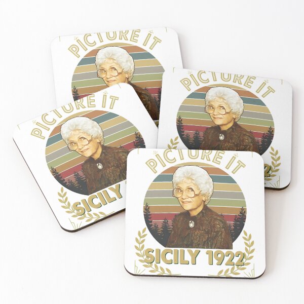 Item preview, Vintage Sicily Quote Retro Sunset  designed and sold by msolgray.