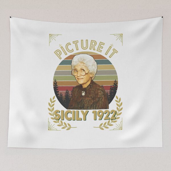Item preview, Vintage Sicily Quote Retro Sunset  designed and sold by msolgray.