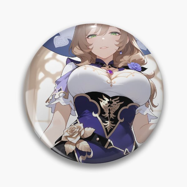 Item preview, Lisa Genshin Impact Cathedral Witch Charm designed and sold by SuperTeamCanada.