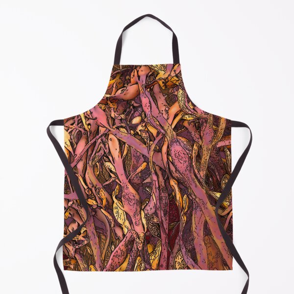 Item preview, Seaweed Abstract yellow and orange designed and sold by Brightside-art.