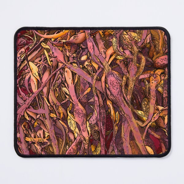 Item preview, Seaweed Abstract yellow and orange designed and sold by Brightside-art.