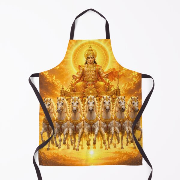 Item preview, Surya Dev's Celestial Chariot | Makar Sankranti Sun God with Seven Horses | Divine Hindu Art designed and sold by Homyar.