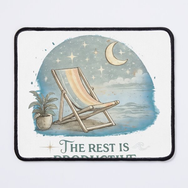 Item preview, Rest Productive Beach Chair Sunset Graphic designed and sold by msolgray.