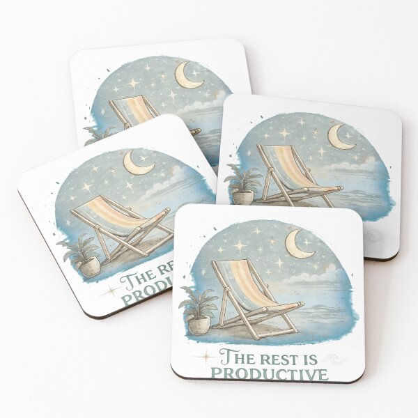 Item preview, Rest Productive Beach Chair Sunset Graphic designed and sold by msolgray.