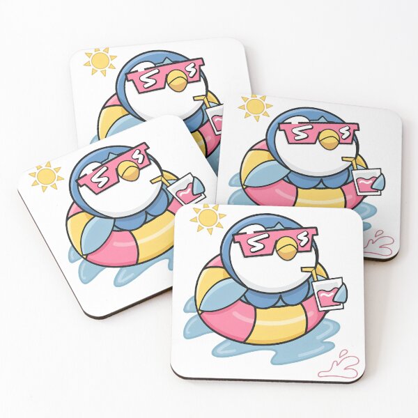 Item preview, Chill Penguin Summer Float Drink Funny Vacation designed and sold by msolgray.