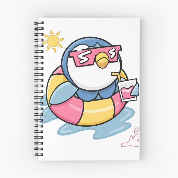 Item preview, Chill Penguin Summer Float Drink Funny Vacation designed and sold by msolgray.