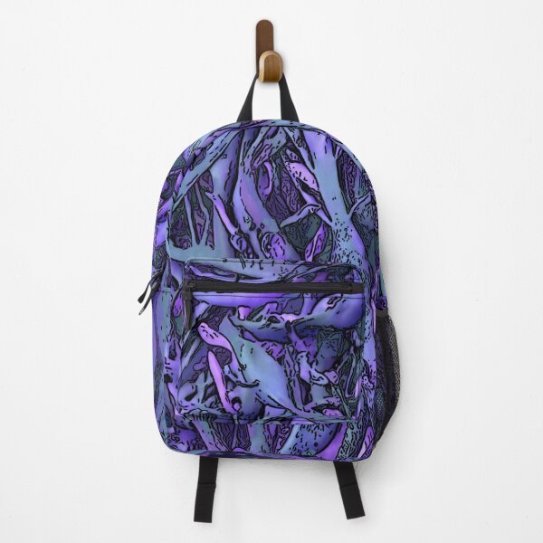 Item preview, Seaweed Abstract Purple and Blue designed and sold by Brightside-art.