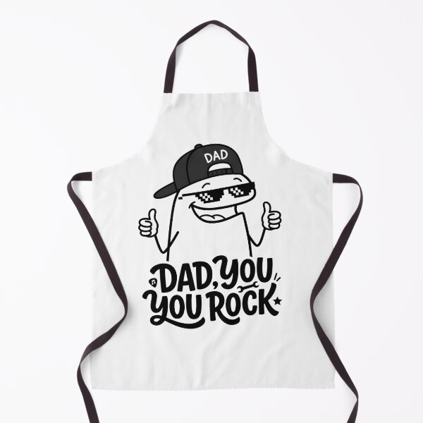Item preview, Cool Dad You Rock Flork Meme with Baseball Cap designed and sold by drchzak.