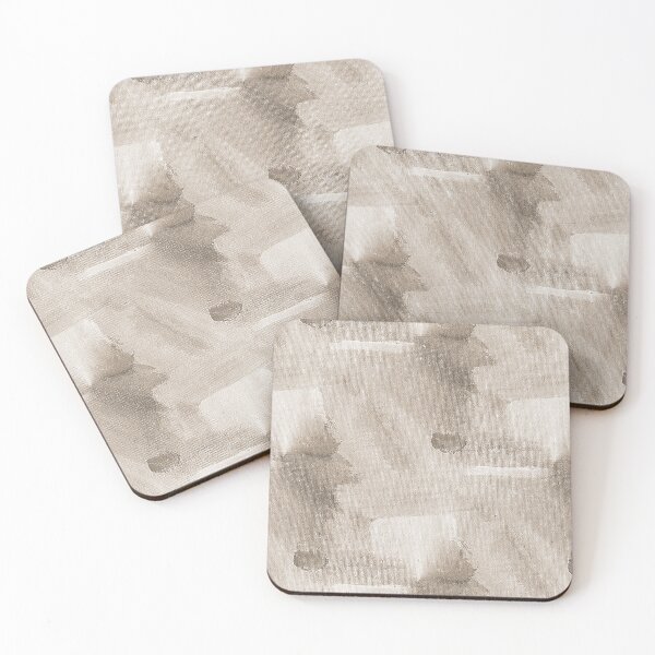 Item preview, Monochromatic Painterly Abstract in Beige designed and sold by Artistestella.