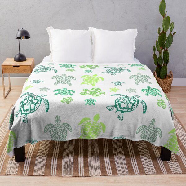 Item preview, Hawaiian Sea Turtle Bundle – Tribal Polynesian Hibiscus Honu Art, Green Boho Ocean Nature Gift designed and sold by DonnaRaine.